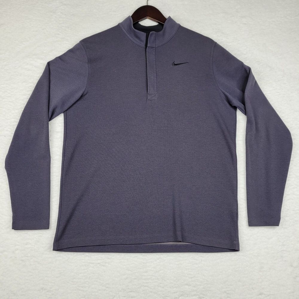 Nike Atlanta Falcons NFL Sweatshirt Mens M Gray Long Sleeve Dri Fit‎ Embroidered